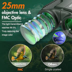 Compact Binoculars for Adults and Kids - Deesoo 20x25 Mini Lightweight High Powered Binocular for Bird Watching - Easy Focus Small Pocket Binoculars for Travel Concert Hunting Hiking