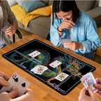 for MTG Game Playmat, for Magic TCG Rubber Play mat,Tabletop Card Playmats with Smooth Surface,Trading Card Inked Game Mat with New Zones,Battle Game,Colorful Dragon