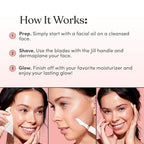 Jill Dermaplane Razor Refills | 4 Shave Sets, 8 Dermaplane Refill Blades | Sensitive Skin Razor Blades to Exfoliate & Smooth Skin