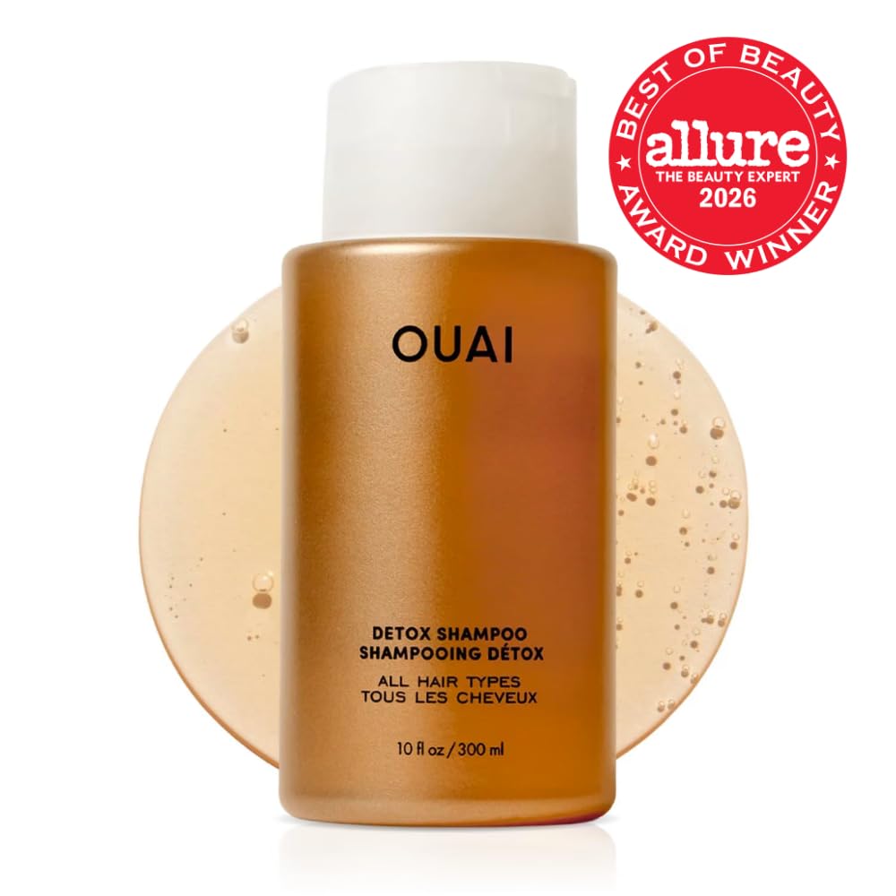 OUAI Detox Shampoo - Clarifying Shampoo for Build Up (10 Fl Oz)