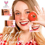 Lip Tint Stain Set, Korean Water Tint Lightweight Non-sticky, Waterproof Long Lasting Liquid Blush & Lip Stain, Transfer-Proof, Matte Finish Lip Color Makeup (fruit platter)