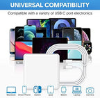 Mac Book Pro Charger - 118W USB C Charger Fast Charger Compatible with MacBook pro/Air, M1 M2 M3 M4, ipad Pro, Samsung Galaxy and All USB C Device, Include Charge Cable