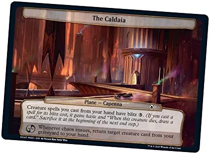 Magic The Gathering March of the Machine Commander Deck - Growing Threat (100-Card Deck, 10 Planechase cards, Collector Booster Sample Pack + Accessories)