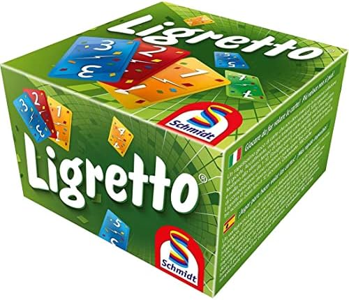 Schmidt Spiele Ligretto: Green – A Board Game 2-4 Players – Board Game for Family 20 Minutes of Gameplay – Games for Family Game Night – for Kids and Adults Ages 8+ - English Version