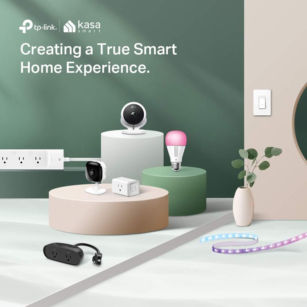 Kasa Smart Light Bulb KL110, LED Wi-Fi smart bulb works with Alexa and Google Home, A19 Dimmable, 2.4Ghz, No Hub Required, 800LM Soft White (2700K), 9W (60W Equivalent)