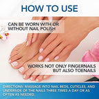 Hard As Hoof Nail Strengthening Cream with Coconut Scent, Nail Growth & Conditioning Cuticle Cream Stops Splits, Chips, Cracks & Strengthens Nails, 1 oz