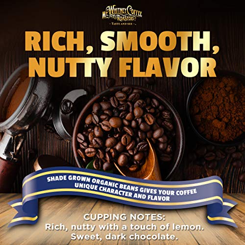 Mt. Whitney Organic Shade Grown, Low Acid Coffee from Peru (Whole Bean, 2 Lb)