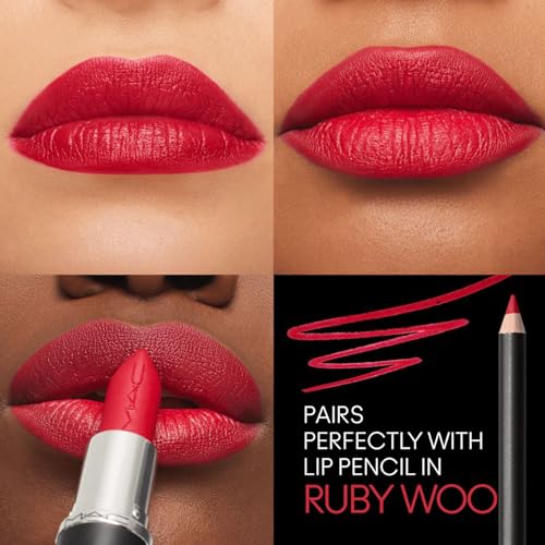 MAC Macximal Silky Matte - Ruby Woo for Women - 0.11 oz Lipstick