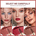 3 Pcs Nude Lipstick Matte Sets,Light to Dark Velvet Lipstick for Women Long Lasting Waterproof 24 Hours Lip Stick Lip Stain Makeup Gift Sets,labiales mate 24 horas originales