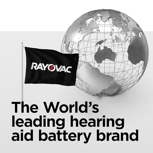 Rayovac Extra Hearing aid Batteries Size 10. Long-Lasting Mercury-Free zinc-air Hearing aid Batteries - 1.45v. (60 Batteries)