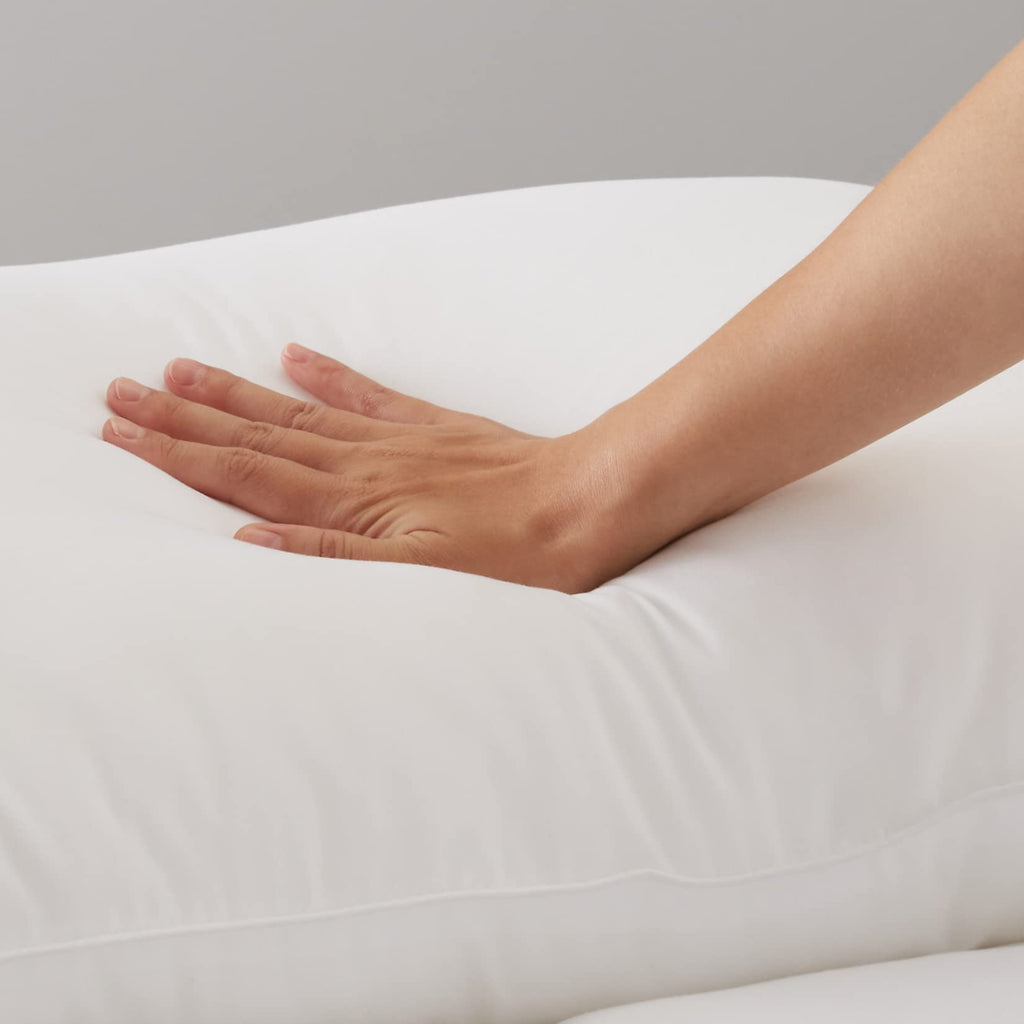 Amazon Basics Down Alternative Pillows for Stomach and Back Sleepers, Soft Density, Standard Size 26" x 20", White, 2-Pack