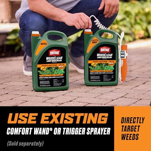 Ortho WeedClear Lawn Weed Killer Ready-to-Use, Refill, Kills Crabgrass, Dandelion and Clover, 1 gal.