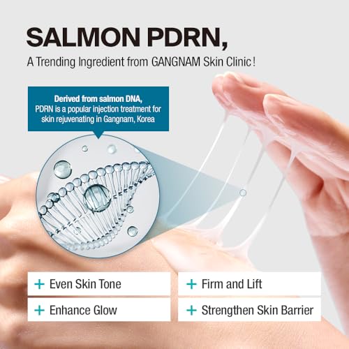 Rejunol Mucin PDRN Facial Cream 3.7 floz - 91.5% Snail Mucin Moisturizer with Hyaluronic Acid & Panthenol I Korean Skincare I Face Moisturizer for Women | Salmon DNA