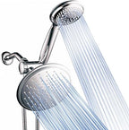 Dream Spa 3-way 8-Setting Rainfall Shower Head and Handheld Shower Combo (Chrome). Use Luxury 7-inch Rain Showerhead or 7-Function Hand Shower for Ultimate Spa Experience!
