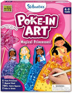 Skillmatics Poke-in Art - Magical Princesses, Mess-Free Fun for Kids, DIY Wood Craft Kits, Creative Activity, Gifts for Girls & Boys Ages 4, 5, 6, 7, 8, 9
