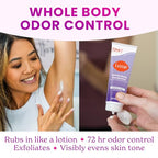 Lume Whole Body Deodorant - Invisible Cream - 72 Hour Odor Control - Aluminum Free, Baking Soda Free, Skin Safe - 3.0 Ounce Tube and 2.6 Ounce Solid Stick Bundle (Soft Powder)