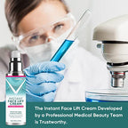 Instant Face Lift Cream, Mild Face Lift Tightening Cream with Plant Extract, Neck, Eye Anti-aging Serum, Visibly Firming Loose Sagging Skin, Smoothing Wrinkles, Fine Lines & Puffiness in 2 Minutes