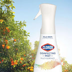 Clorox Disinfecting Mist, Lemon and Orange Blossom, 1 Spray and 1 Refill, 16 oz Each