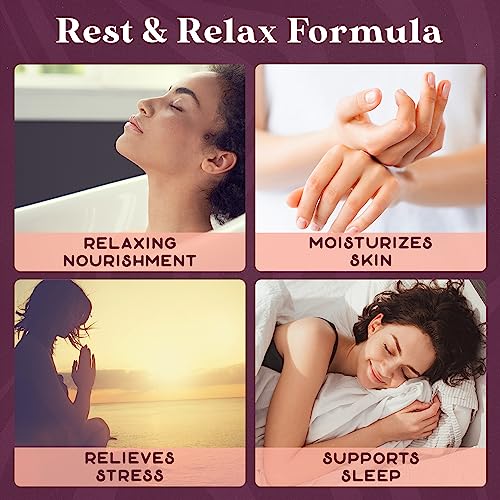 PURPLE CANYON Twilight Deep Sleep Whipped Body Butter 8oz | Lavender Chamomile Night Cream with Magnesium & Melatonin | Hydrating Body Lotion for Skin Care