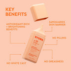 BYOMA SPF 50 Face Fluid - Ultra-Lightweight Facial Sunscreen for All Skin Tones - Luminous Glow, No White Cast - SPF Moisturizer Strengthens Skin Barrier - 1.69 fl.oz