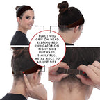 Madison Headwear Wig Grip Headbands For Women- Adjustable To Custom Fit Your Head - Velvet Comfort - Wig Bands No Slip Breathable Lightweight Material For All Day Wear! Keep Wig Comfortably Secured