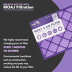 14x18x1 Air Filter (4-PACK) | MERV 8 | MOAJ Elite Dust Defense | BASED IN USA | Quality Pleated Replacement Air Filters for AC & Furnace Applications | Actual Dimensions: 13.70” x 17.70” x 0.75”