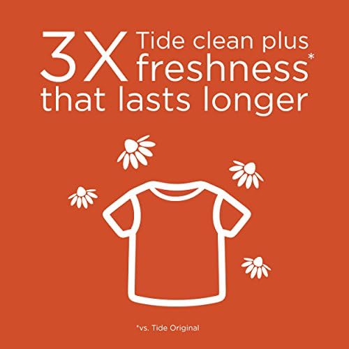 Tide Plus Febreze Freshness Liquid Laundry Detergent, Spring Renewal Scent, 1.09 L (24 Loads)