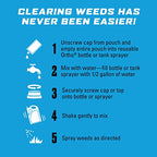 Ortho GroundClear Weed & Grass Killer Super Concentrate, with Empty Reusable Bottle, Comfort Wand & 2-5 oz Refill Pouches