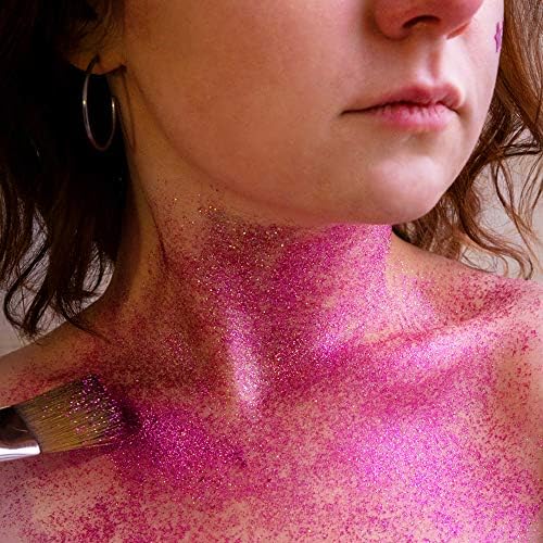 Hemway Eco Friendly Biodegradable Glitter 100g / 3.5oz Bio Cosmetic Safe Sparkle Vegan for Face, Eyeshadow, Body, Hair, Nail and Festival Makeup - Super Chunky (1/8" 0.125" 3mm) - Black Holographic