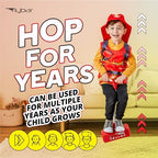 Flybar My First Foam Pogo Jumper for Kids Fun and Safe Pogo Stick for Toddlers, Durable Foam and Bungee Jumper for Ages 3 and up, Supports up to 250lbs