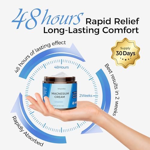 Topical Magnesium Lotion&Spray for Leg Cramps and Sleep,Nighttime Magnesium Cream for Pain,Muscle Relaxation,Calm,Deep Hydration for Body & Skin Care - Natural and Safe for Kids
