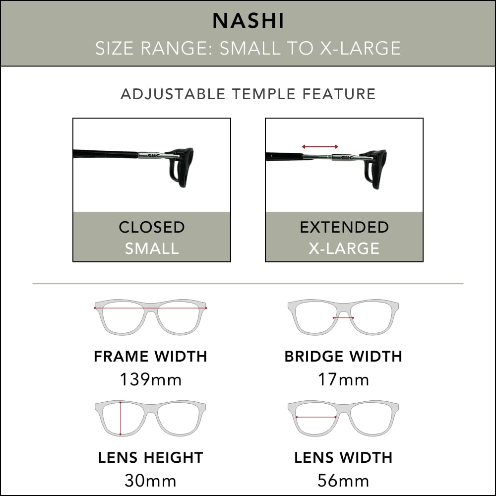 Clic Magnetic Reading Glasses for Men or Women, Soft Foldable Band, Computer Readers, Nashi (S-XL, Clear, 1.75 Magnification)