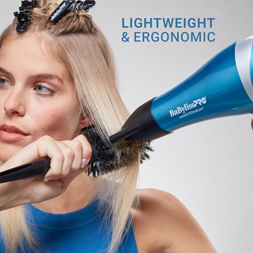 BaBylissPRO Hair Dryer, Nano Titanium 2000-Watt Blow Dryer, Professional/Ionic