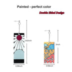 KAERUN 12 Pairs Anime Hanafuda Earrings Set-Tanjiro Earrings Anime Demon Slayer Cosplay Fashion Accessories Double-sided Acrylic Resin Drop Earring for Friends Halloween Birthday Mothers Day Gifts