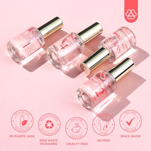 SAVILAND Dip Powder Liquid Set 15 ml/0.5 oz,10 Pcs Nail Dip Liquid Set with Base/Top Coat, Activator Brush Saver Acrylic Gel Dip Nail File Dip Nail Liquid Set No Curing Needed DIY Home Salon Quality