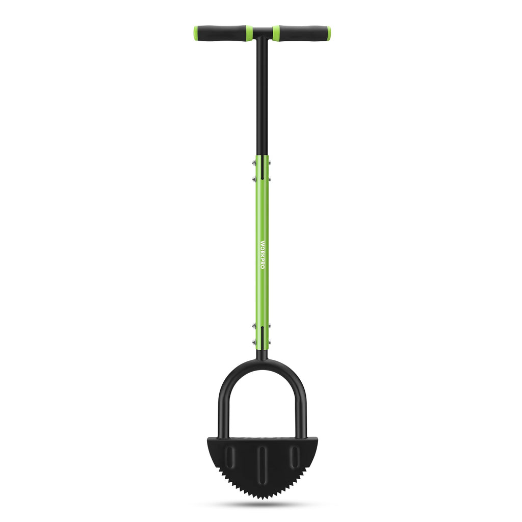 WORKPRO 40-Inch Edger Lawn Tool, Half Moon Saw Tooth Lawn Edger