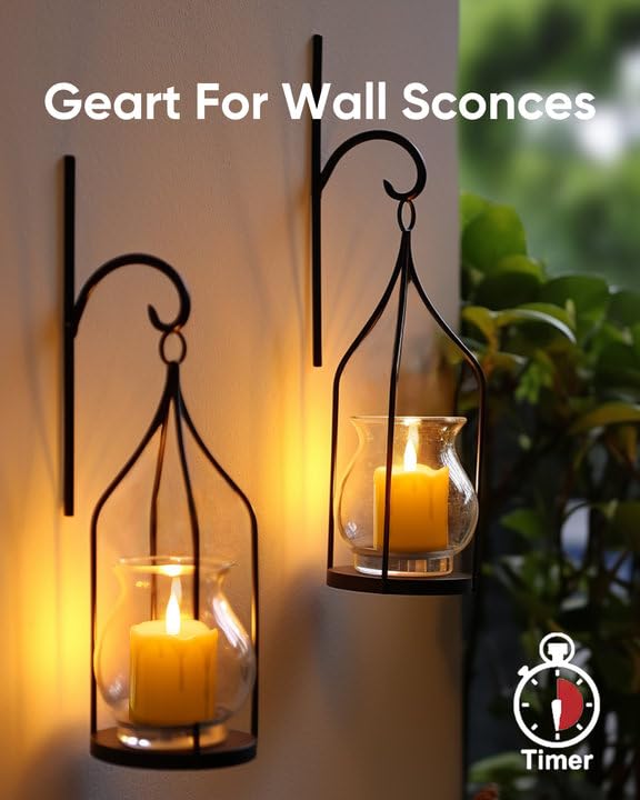 Homemory 2"x 2" Ivory 6 Hour Timer Flameless Votive Candles, 6 Pack