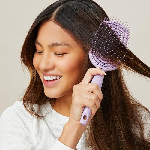 Conair Scalp Care Detangling Flexi Head Paddle Hairbrush - Massager for Curly Hair
