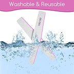 50Pcs Nail File Set, Emery Board Nail Files 100/180 Grit for Poly Nail Extension Gel and Acrylic Nails Nail File for Natural Nails Nail Filers Manicure Tool