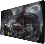 MTG Playmat, Game Play Mat for MTG TCG 24 x 14 inches Trading Card Inked Game Playmats with Storage Bag Smooth Rubber Surface Battle Game