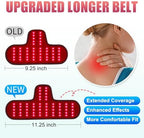 Red Light Therapy for Neck, Rechargeable 5000mAh Battery Infrared Red Light Therapy Belt for Body Wrist Leg Pain Relief, Portable Near Infrared Neck Wrap Devices at Home