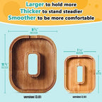 Summidate Customized Name Large Wooden Piggy Bank for Kids Boys Girls Alphabets Letter A-Z Coins Bills Money Change Bank Box Initial on Clear Cover (Laser Engraved) (Alphabet-O, Personalized-12)