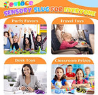 Cevioce Sensory Slug Fidget Toys - 6 Pcs Cute Autism Sensory Toys for Autistic Children & Kids Party Favors, Age 3+