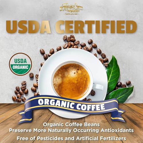 Mt. Whitney Organic Shade Grown, Low Acid, Coffee from Peru (Whole Bean, 5 Lb)