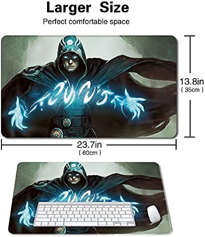 Board Game TCG Playmat Table Mats Games Size 60X35 cm Mousepad Compatible for MTG CCG RPG Trading Card Game (JACE-The-Mind-Sculptor)