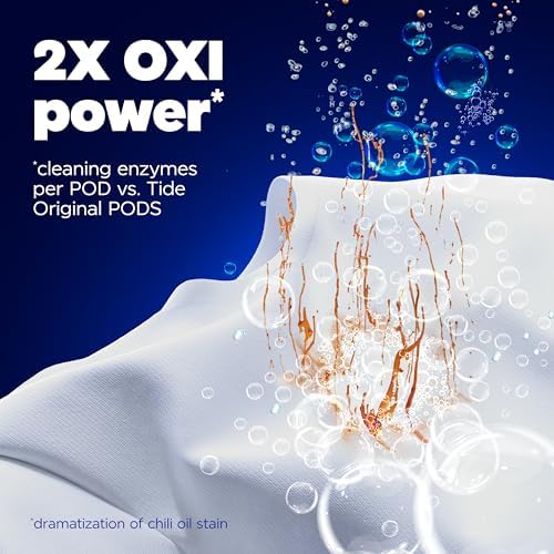 Tide Oxi Boost Power PODS Laundry Detergent Pods, 18 Count, Stain Remover Plus Oxi Power