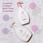 Night Time Baby Routine Wash + Lotion Bundle - Gentle Calming Bath & Body Cleanser + Lightweight Moisturizing, No Yucky Stuff & Harsh Ingredients,13 fl oz + 10 fl oz (6 Variety-Pack)