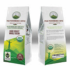 Peak Performance High Altitude Organic Coffee. Fair Trade, Low Acid, Non GMO, and Beans Full Of Antioxidants. Dark Roast Smooth Tasting USDA Certified Organic Whole Bean Coffee Bag