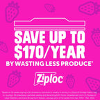 Ziploc Gallon Food Storage Bags, Stand-Up Bottom, Easy to Fill, 81 Count (Packaging May Vary)