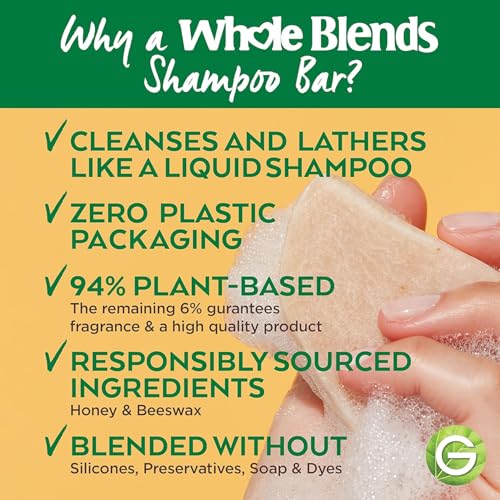 Garnier Whole Blends Restoring Shampoo Bar for Dry, Damaged Hair, Honey Treasures, 2 Oz, Pack of 6 (Pack of 6)